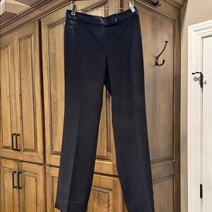 Women’s White House Black Market 00R Black Dress Pants (tuxedo style)